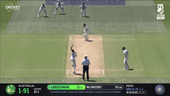 A “celebrappeal” from Mohammed Siraj is denied by Richard Illingworth.