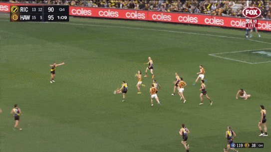 Liam Baker breaks Hawthorn hearts.