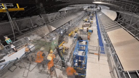Victoria Cross metro train station at North Sydney.