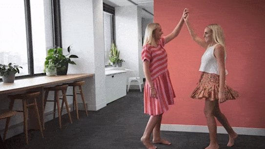 Jessie (at left) and Clare Stephens: “Jessie would go for alpha men, whereas I prefer quiet, creative types.”