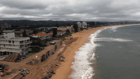 Collaroy beach erosion.