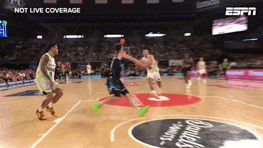 Mitch Creek dunks on Matthew Dellavedova.