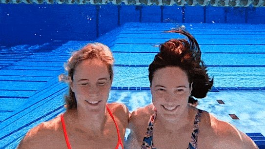 Bronte (left) and Cate Campbell: “The only reason I wanted to swim at the Olympics was because it was Bronte’s dream to go and I didn’t want to get shown up by my younger sister.”