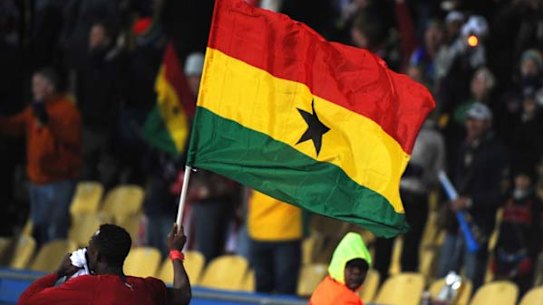 The Ghanian flag.