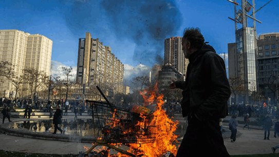 Thousands of people took to the streets in Paris and other French cities on Thursday. Some were there just to enjoy the sites.