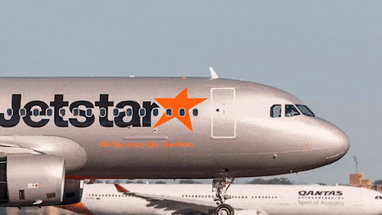 Jetstar’s new coat of paint.