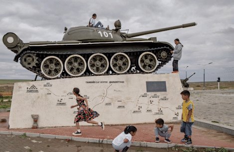 Scenes of the fallen Soviet empire from Mongolia.
