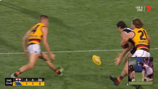David Mackay will face the tribunal for this bump on Hunter Clark.