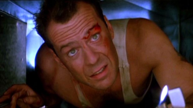 Action flick or Christmas classic? Bruce Willis as John McClane in Die Hard.