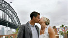 Blue Stamp's Luke Trickett with wife, former Olympic swimmer, Libby Trickett