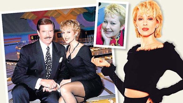 Tragic beauty, the late Adriana Xenides, with her Wheel Of Fortune co-star John Burgess.