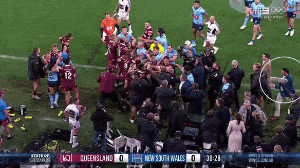 Haumole Olakau’atu became involved in a melee as a 19th man.