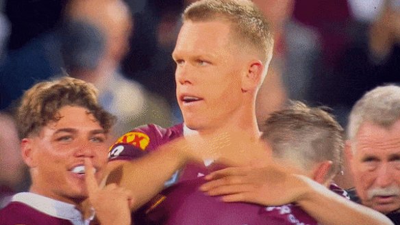 Reece Walsh taunts NSW players after Queensland’s Adelaide win.