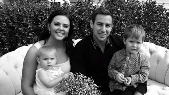 Grant Cook with wife Colleen and children Carter and Mia.