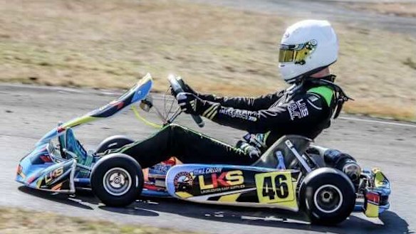 Callow was a champion junior karter.