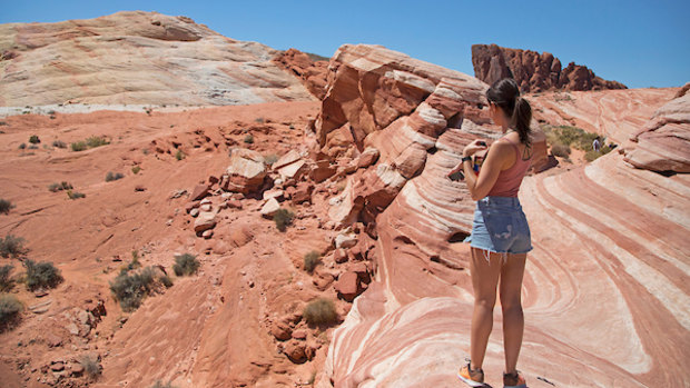 Valley of Fire State Park has stunning ancient volcanic landscapes.