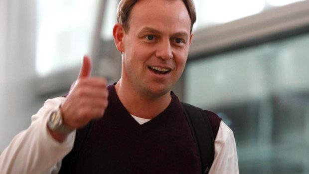 Johnson's joke involving former Neighbours star Jason Donovan raised a laugh. 