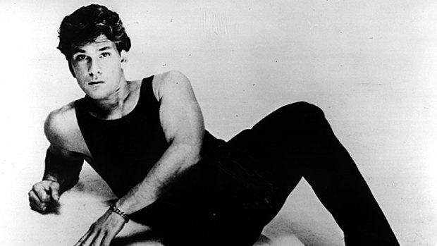 Stepping up to stardom ... Patrick Swayze sings and dances his way to fame in 1987's Dirty Dancing.