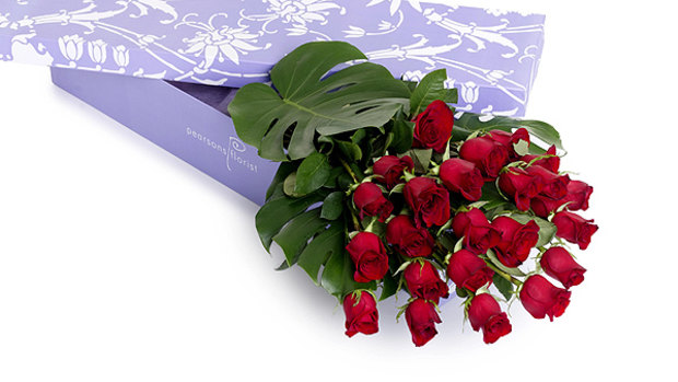 In the language of flowers, long-stemmed red roses denote passionate love.