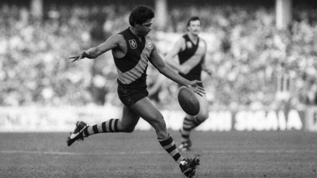 Maurice Rioli during his Richmond playing days in the 1980s.