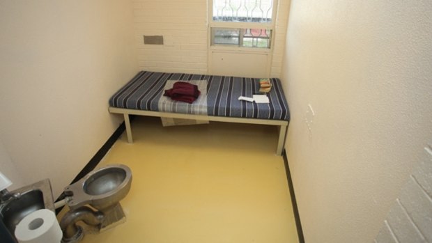 An empty cell at WA's Hakea prison.