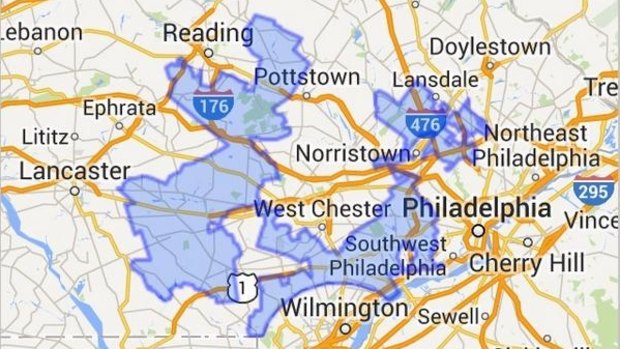 "Goofy kicking Donald Duck": Pennsylvania's 7th congressional district.