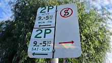 A parking sign in Geelong.