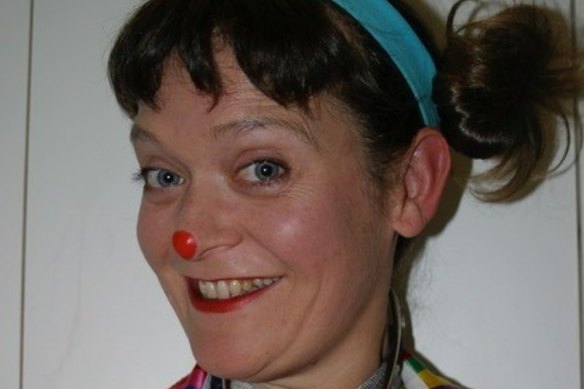 The author during her time as a clown doctor.