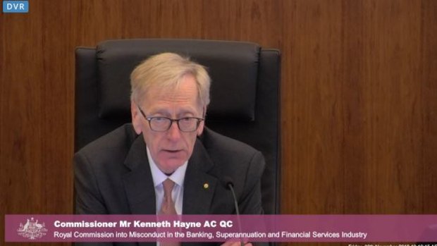 Commissioner Kenneth Hayne: "We will adjourn."
