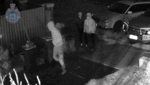 Two men have been left with serious injuries after four masked intruders armed with axes and machetes stormed a Perth home overnight.