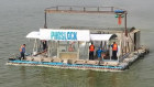 In this photo a Phoslock treatment is being applied to Xingyun Lake, China in May 2019. 