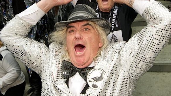 Mr Corfe at a Collingwood match.