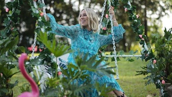 Phoebe Burgess headed to a promotional event in Singapore. 