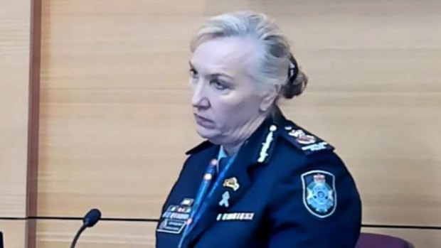 Police Commissioner Katarina Carroll gives evidence at the Independent Commission of Inquiry into QPS Responses to Domestic and Family Violence.