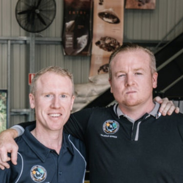 Gilmour Space Technologies CEO Adam Gilmour, left, with brother and company director James, said the company has plans to add another thousand space industry jobs over the next few years.