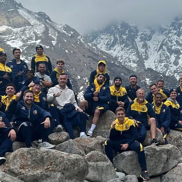 “When stuck in Kyrgyzstan due to flight cancellations, why not explore!” The Central Coast Mariners posted to Instagram while in Bishkek. 