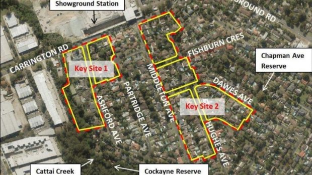 Thousands of dwellings are planned for the Showground station precinct in Castle Hill. 