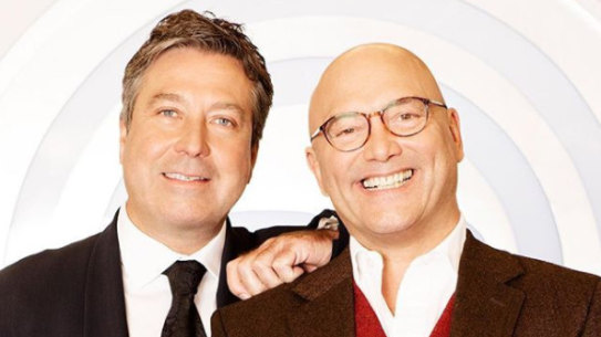 Masterchef UK long-time co-hosts: Australian John Torode, left, and Gregg Wallace. 