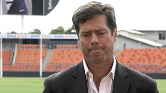 AFL CEO Gillon McLachlan has given his thoughts on the comments made on the photo of AFLW star Tayla Harris.