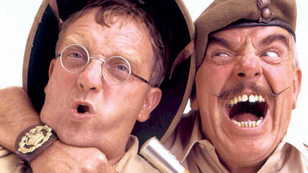 Ain't Half Hot Mum' starring Windsor Davies (right) and Don Estelle.