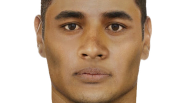 A computer-generated image of a man who allegedly stabbed another driver in Hallam on April 10.