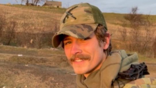 Felix Metrikas, a  23 year old former Army reservist from Geelong, has been in Ukraine since the early months of the war.