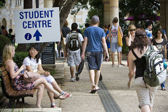 International students at Brisbane universities such as the University of Queensland at St Lucia are worth billions to the city's economy.