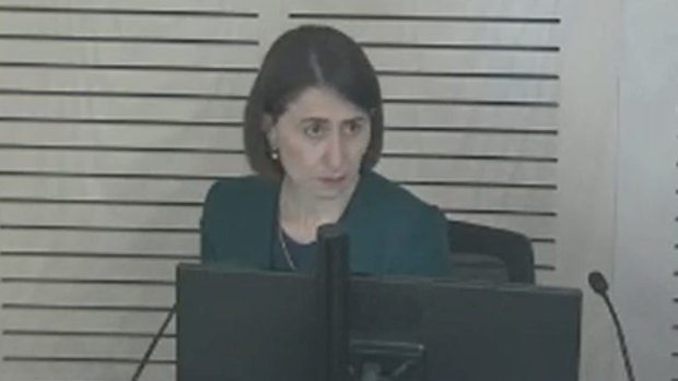 Premier Gladys Berejiklian gave evidence at ICAC on Monday.