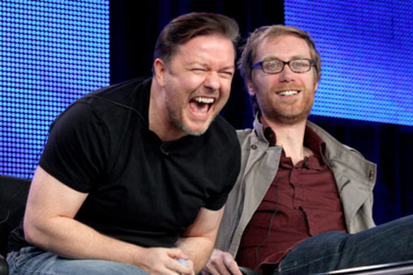 The Office co-creators Ricky Gervais and Stephen Merchant.