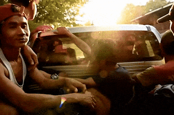 Refugees ride along borderlands