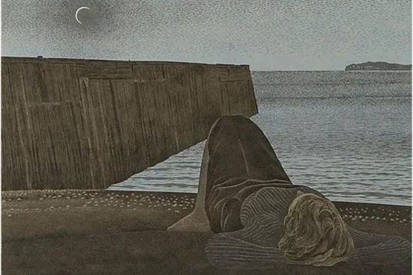 The image of New Moon by Alex Colville (1980) will be included in the Lunar Codex.
