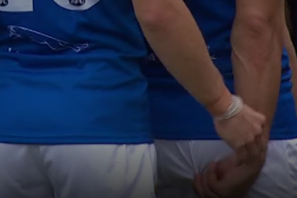 Jayden Hunt and Christian Petracca.