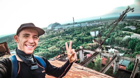 Selfies taken by people posing at the site of the Chernobyl disaster have drawn ire.