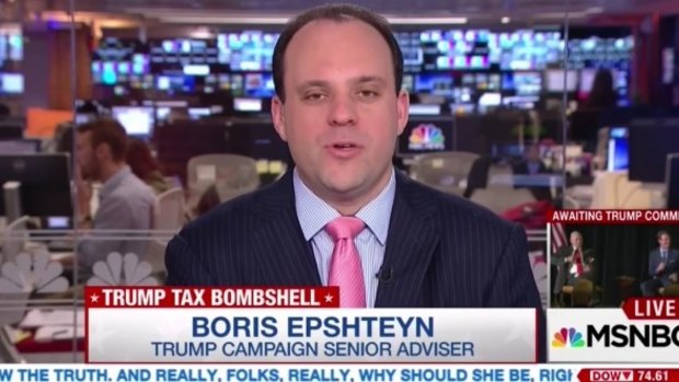 Boris Epshteyn in one of his many TV appearances supporting Donald Trump.